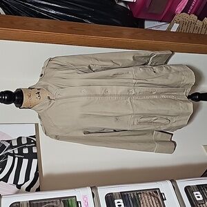 2x dkny jeans khaki coat.
